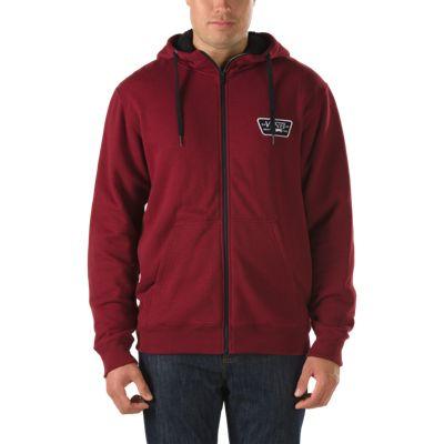 Vans Mens Shoes Skate Shoes Mens Shoes Mens Sandals Nieto Sherpa Zip Hoodie (bordeaux)