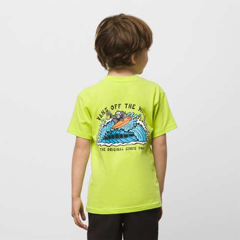 Vans Little Kids Ripping Reaper T-shirt (lime Punch)