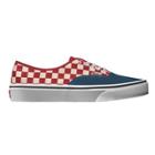 Vans Womens Customs Authentic (red Check/blue)