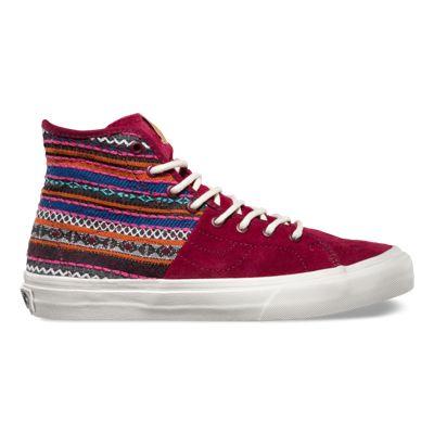 Vans Shoes Italian Weave Sk8 Hi-decon Spt Ca (cordovan/multi)