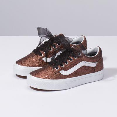 Vans Kids Glitter Old Skool (bronze/true White)