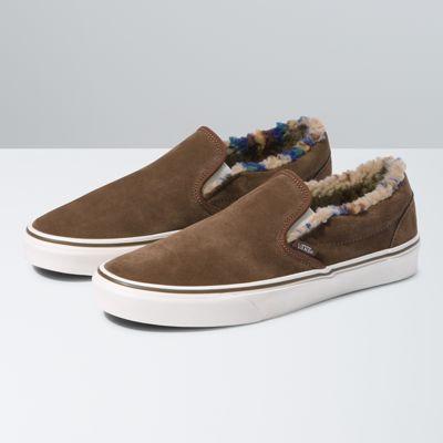 Vans Sherpa Classic Slip-on (rain Drum/marshmallow)