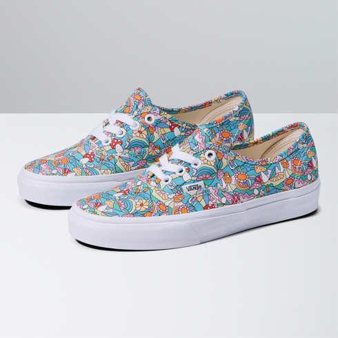 Vans Authentic Shoe (new Mushroom/floral)