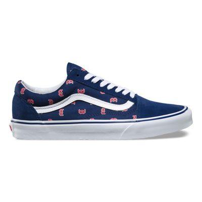 Vans Mlb Old Skool (boston/red Sox/navy)