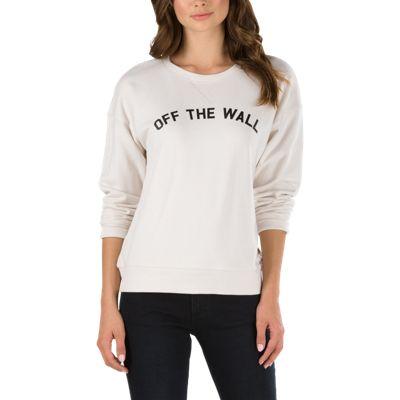 Vans Seniors Only Crew Sweatshirt (white Sand)
