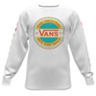 Vans Customs Circle Otw Ceramic Flame Long Sleeve Classic Tee (customs)