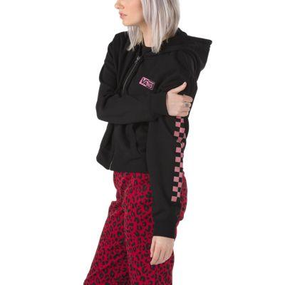 Vans Half Blast Crop Zip Hoodie (black)