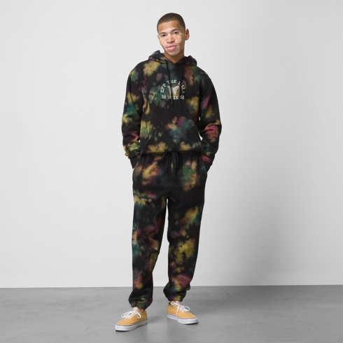 Vans Tri Dye Relaxed Fleece Pant (purple Potion-deep Teal)