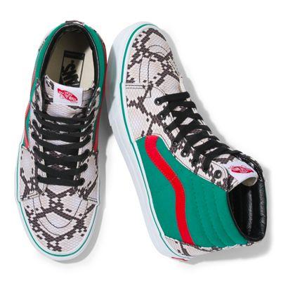 Vans Customs Ultramarine Green Snake Sk8-hi (customs)