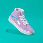 Vans Kids Comfycush Sk8-hi (iridescent Sheer Lilac)