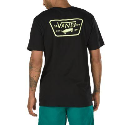 Vans Full Patch Back T-shirt (black/sunny Lime)