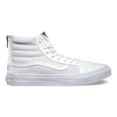 Vans Perf Leather Sk8-hi Slim Zip (true White)