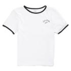 Vans Cool Girls Ringer Tee (white Black)