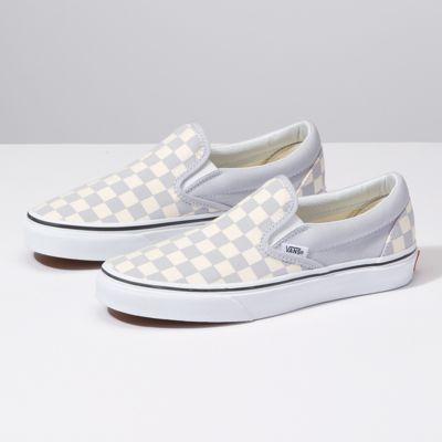 Vans Checkerboard Classic Slip-on (gray Dawn/true White)