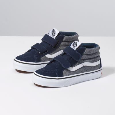 Vans Kids Suede Sk8-mid Reissue V (suiting/dress Blues)