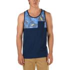 Vans Hilby Tank (dress Blues-dress Blues Bonsai Leaf)