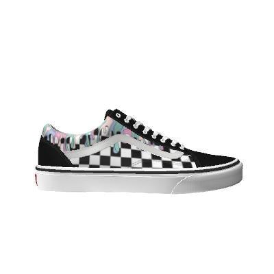 Vans Customs Pastel Drips Checkerboard Old Skool (customs)