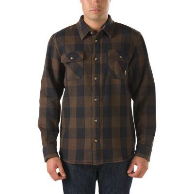 Vans Hixon Flannel Shirt (black/chocolate) Mens T-shirts