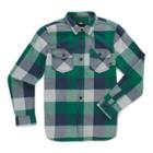 Vans Boys Box Flannel Shirt (evergreen/grey Heather)