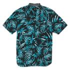 Vans Del Playa Buttondown Shirt (black Water Palm)