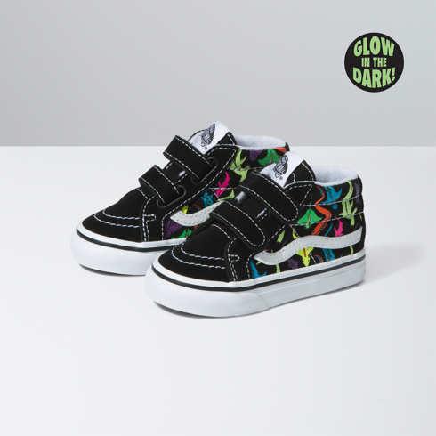 Vans Toddler Sk8-mid Reissue V (glow Sharks Black Multi)
