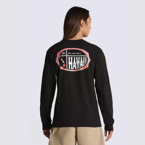 Vans Hawaii Islands Logo Lock Up Long Sleeve T-shirt (black)