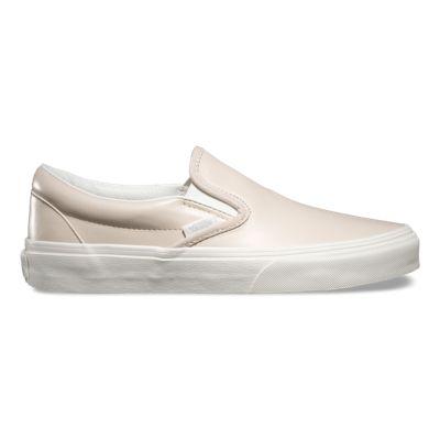 Vans Leather Slip-on (whispering Pink/blanc De Blanc)