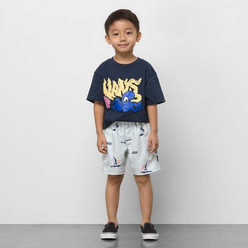 Vans Little Kids Mixed Volley (ballad Blue/castaway Ditsy)