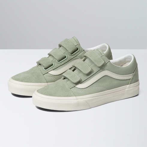 Vans Suede Canvas Old Skool V Shoe (sage)