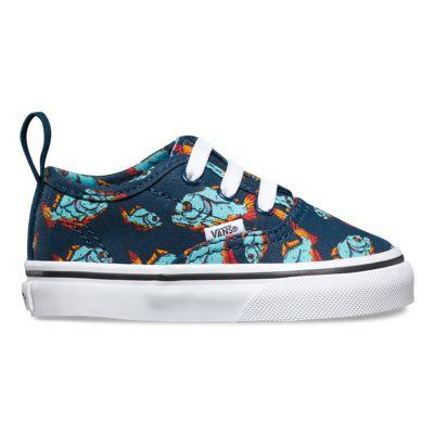 Vans Toddlers Piranha Authentic V Lace (dress Blues/true White)