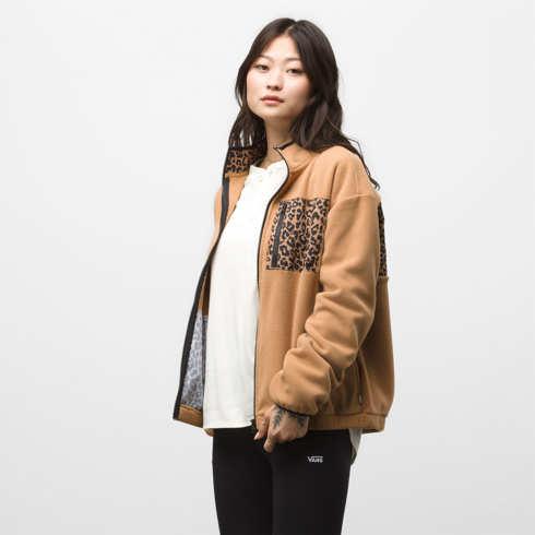 Vans Quinn Mock Zip Pullover (chipmunk)