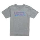 Vans Boys Checker Classic T-shirt (heather Grey/exblusive/jester Red)