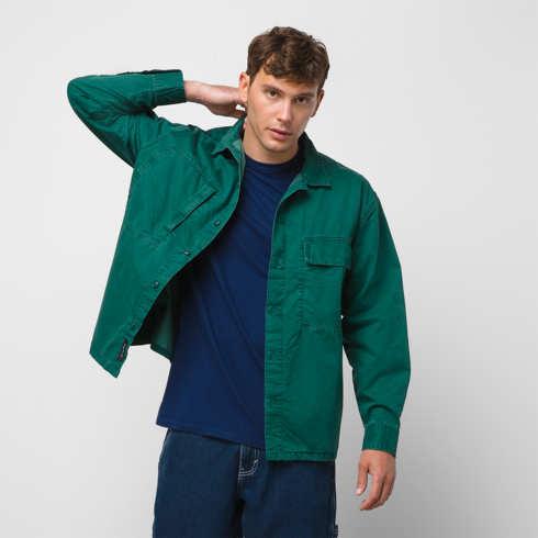Vans Salt Wash Lightweight Buttondown Shirt (botanical Garden)