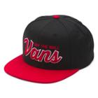 Vans Wilmington Snapback Hat (black/jester Red) Mens Hats