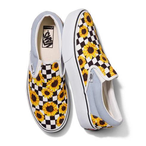 Vans Customs Skyway Sunflowers Slip-on Platform (customs)