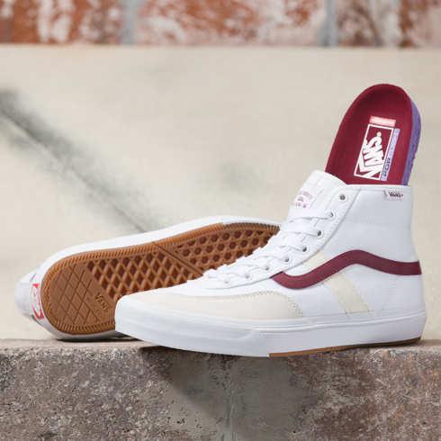 Vans Crockett High Shoe (white/red)