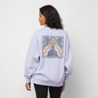 Vans Window Pane Oversized Pullover Crew (purple Sky)
