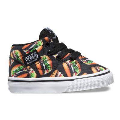 Vans Toddlers Late Night Half Cab (black/hamburgers)
