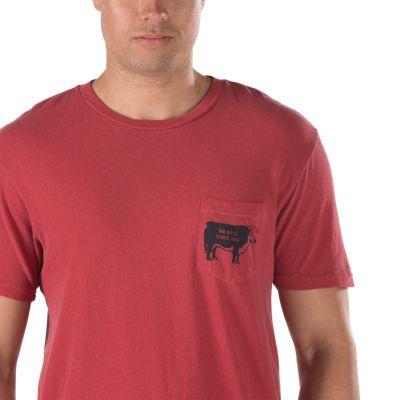 Vans Mens Shoes Skate Shoes Mens Shoes Mens Sandals Ca Collection No Bull Pocket T-shirt (jester Red)