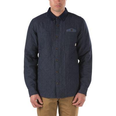 Vans Herondo Buttondown Shirt (black Iris) Mens T-shirts