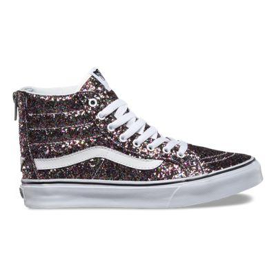 Vans Chunky Glitter Sk8-hi Slim Zip (true White)