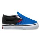 Vans Toddlers Slip-on (olympian Blue/black) Kids Shoes