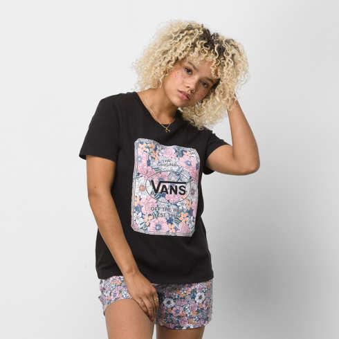 Vans Floral Jewel Box Crew Tee (black)