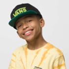 Vans Kids Drop V Snapback Hat (lime Punch)