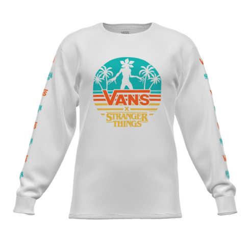 Vans X Stranger Things Customs Demogorgon Paradise Long Sleeve Classic Tee (customs)