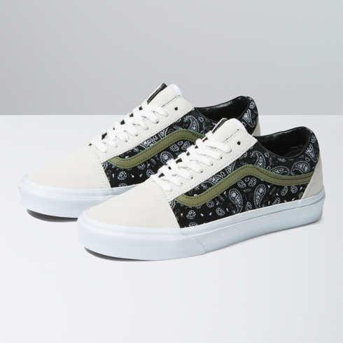 Vans Old Skool (paisley Suede White/black)