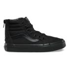 Vans Kids Pop Check Sk8-hi Zip (black/black) Kids Shoes