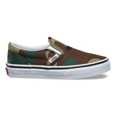 Vans Kids Woodland Camo Slip-on (black Woodland)