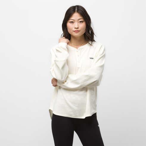 Vans Everly Henley Thermal Top (marshmallow)