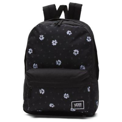 Vans Realm Classic Backpack (black Abstract Daisy)